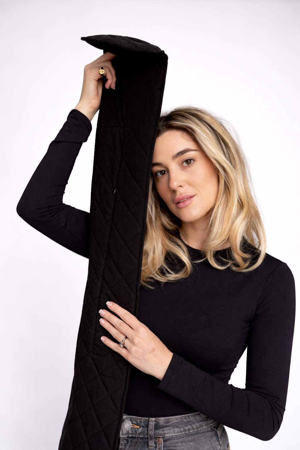 RainScarf Noir – Écharpe de pluie élégante | RAINPOP — noir