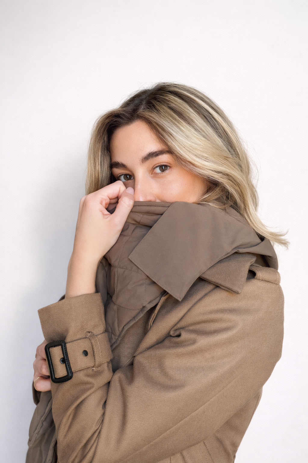 RainScarf Taupe – Écharpe de pluie élégante | RAINPOP — Taupe