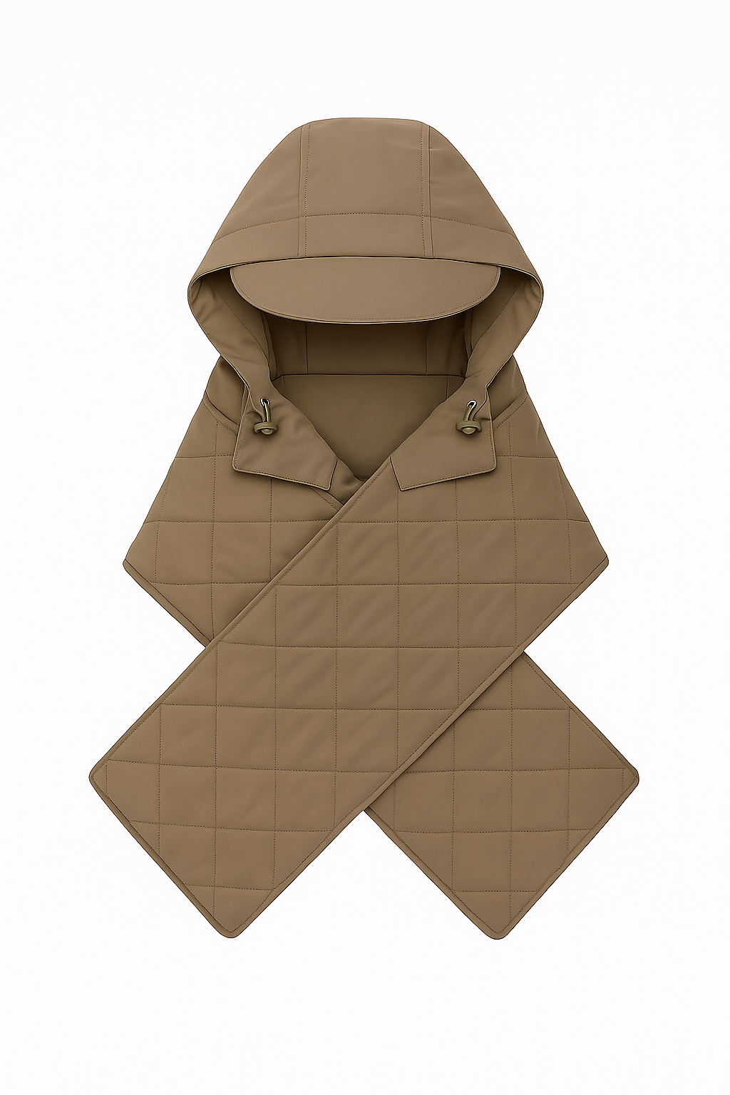 RainWrap Noir – Écharpe capuche imperméable élégante | RAINPOP — taupe