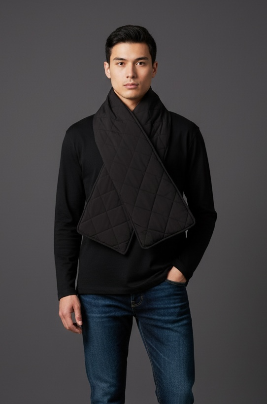 RainScarf Noir – Écharpe de pluie élégante | RAINPOP — noir