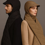 RainWrap Noir – Écharpe capuche imperméable élégante | RAINPOP — taupe