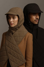 RainWrap Noir – Écharpe capuche imperméable élégante | RAINPOP — black